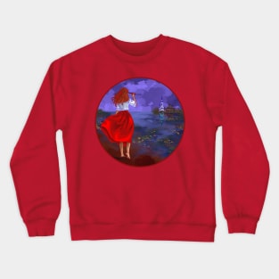 Watching girl Crewneck Sweatshirt